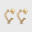 Serti Clos Boucles d'Oreilles, Mini Modèle
