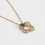 Pendentif Serti Clos grand modèle en or 18 carats serti de diamants, sur chaîne 45 cm