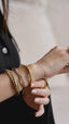 Serti Clos Bracelet, Two-Tone